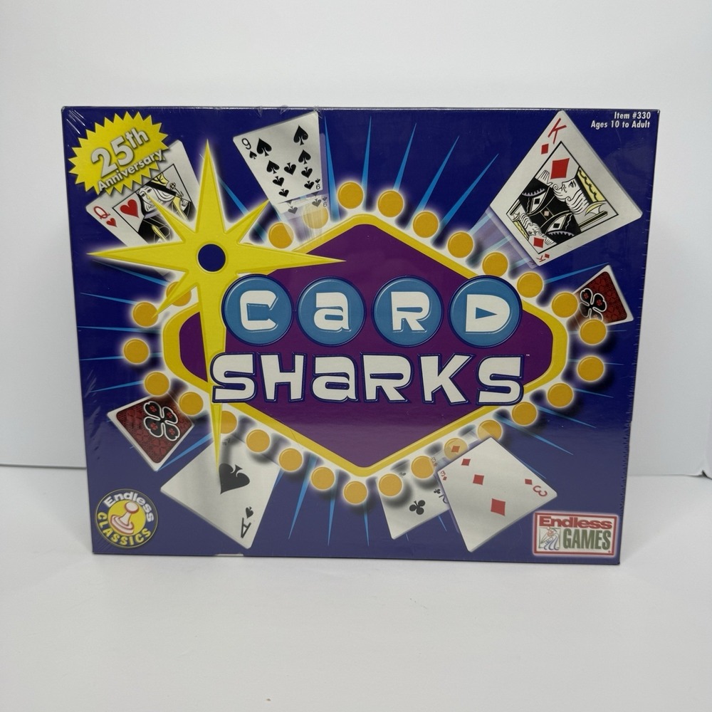 Card Sharks 25th Anniversary Board Game 2002 Endless Games Brand New Sealed